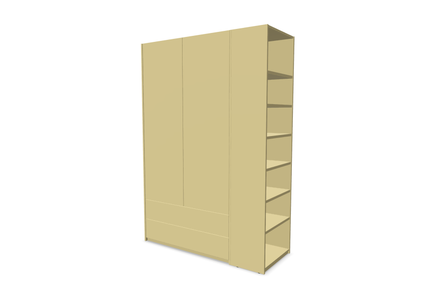 Muller Modular Plus Wardrobe - Combination 3 RAL Colours