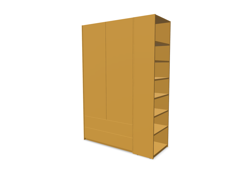 Muller Modular Plus Wardrobe - Combination 3 RAL Colours