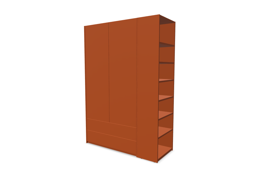Muller Modular Plus Wardrobe - Combination 3 RAL Colours