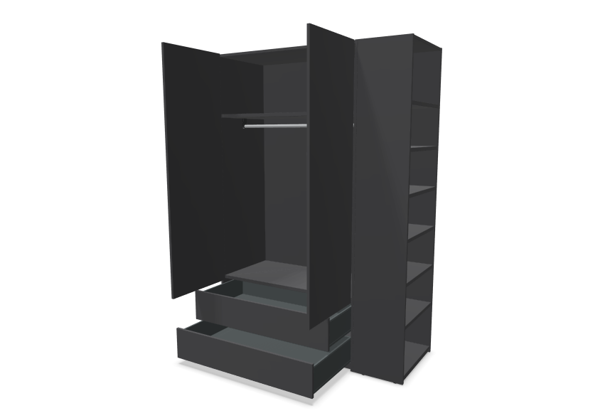 Muller Modular Plus Wardrobe - Combination 4 RAL Colours