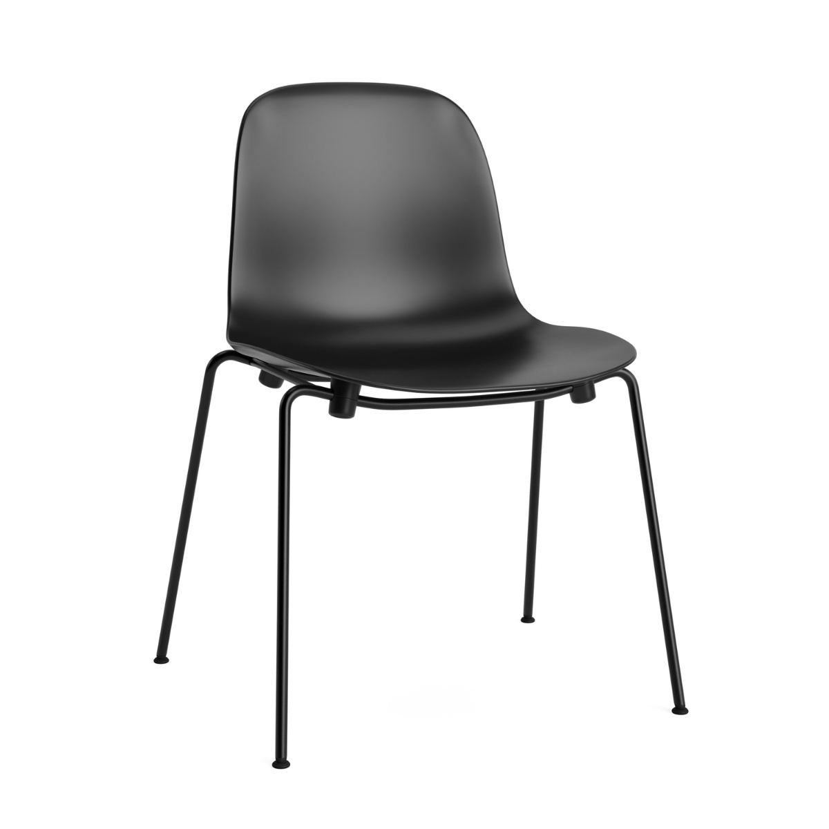 Normann Copenhagen Form Chair - Stacking Black Steel