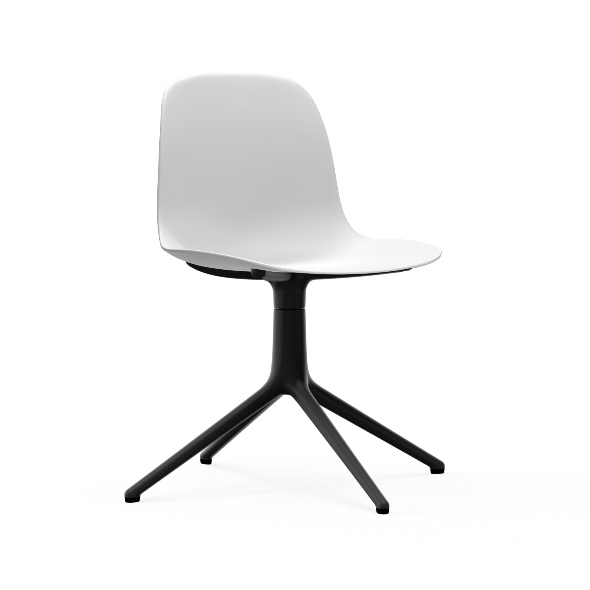Normann Copenhagen Form 4L Swivel Chair - Black Alu