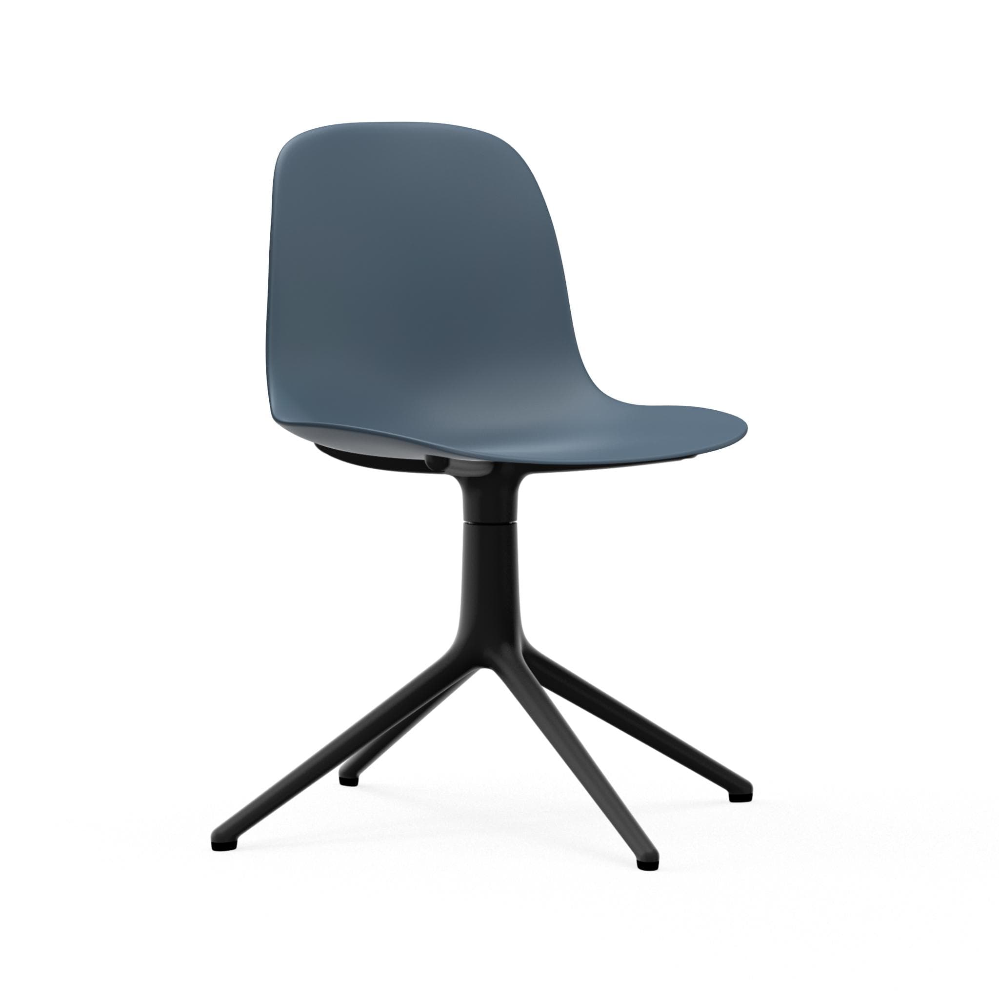 Normann Copenhagen Form 4L Swivel Chair - Black Alu