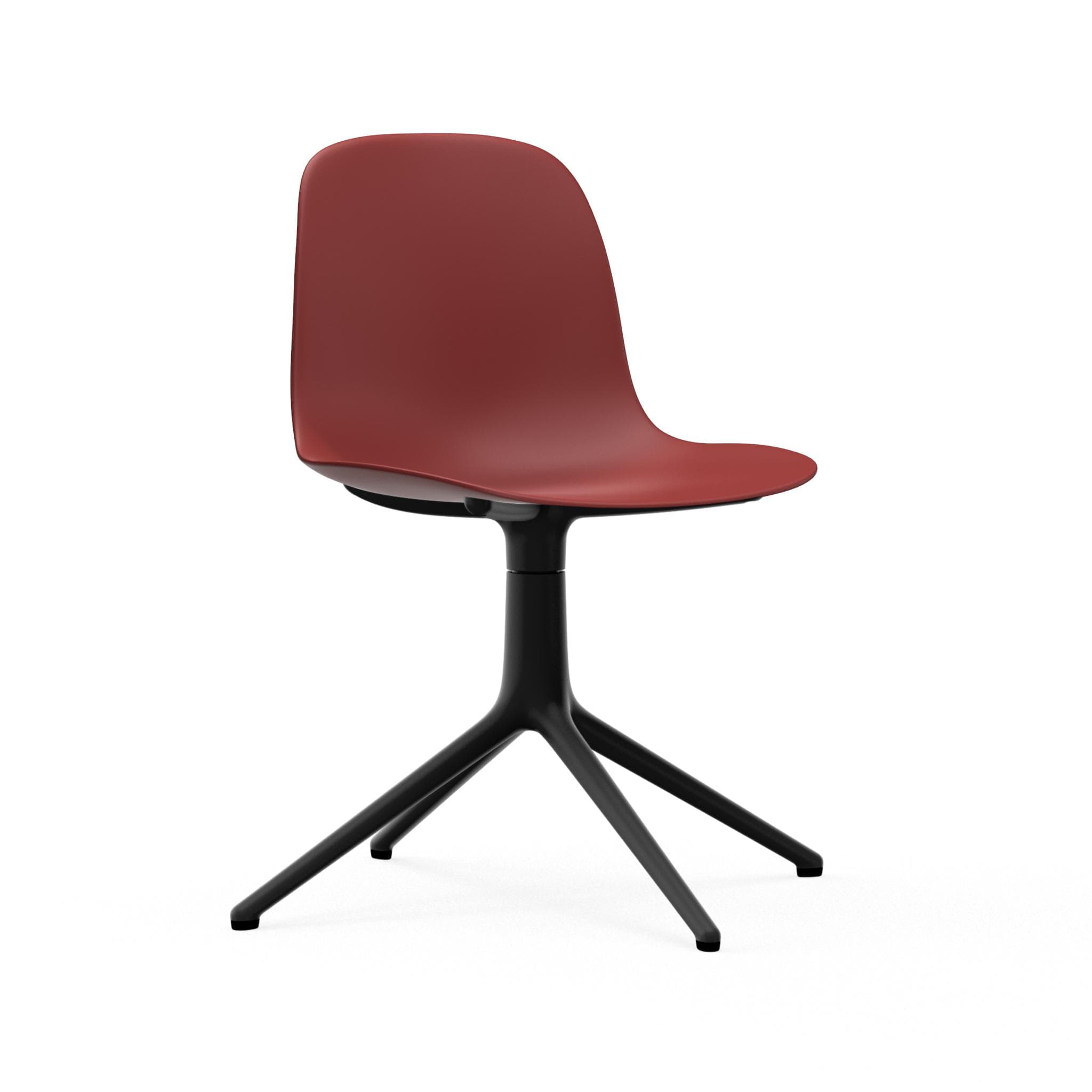 Normann Copenhagen Form 4L Swivel Chair - Black Alu