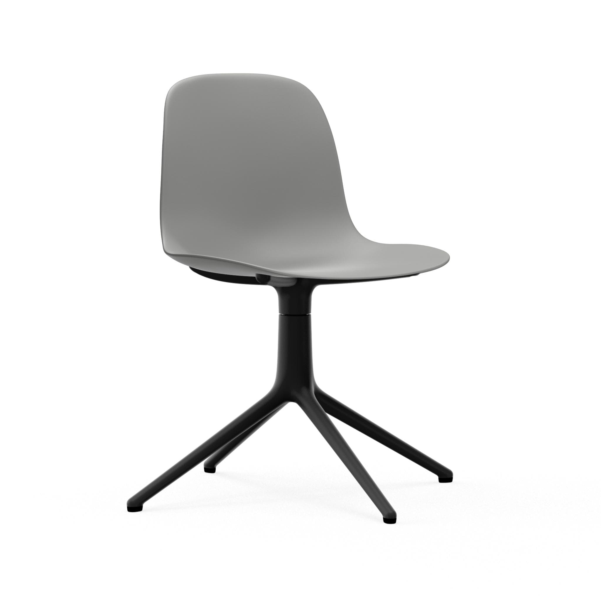 Normann Copenhagen Form 4L Swivel Chair - Black Alu