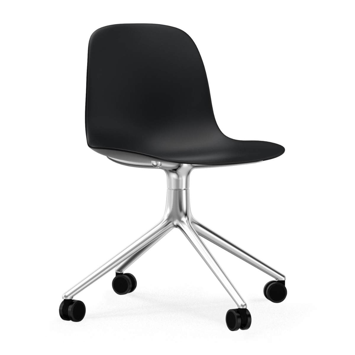 Normann Copenhagen Form 4W Swivel Chair - Alu
