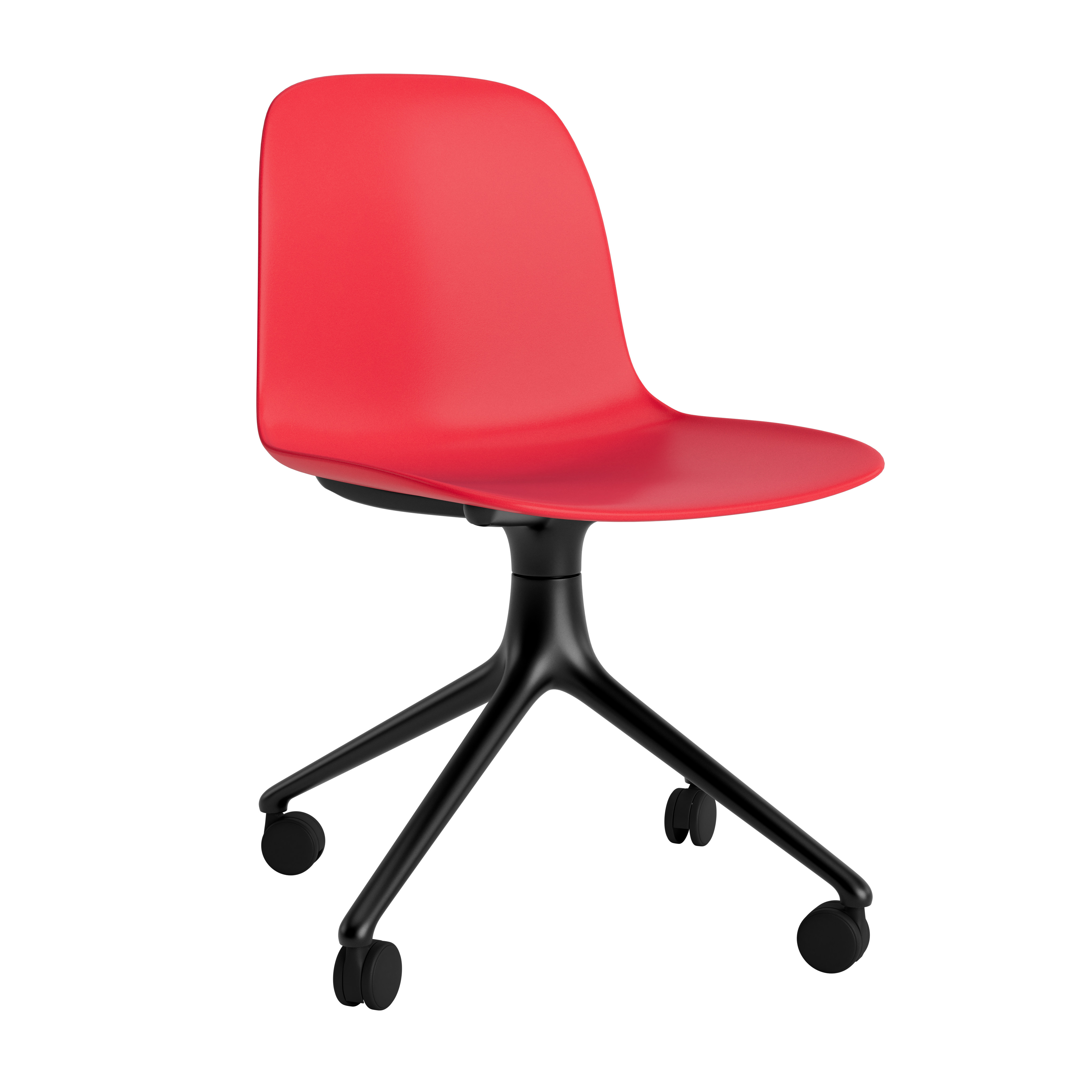 Normann Copenhagen Form 4W Swivel Chair - Black Alu