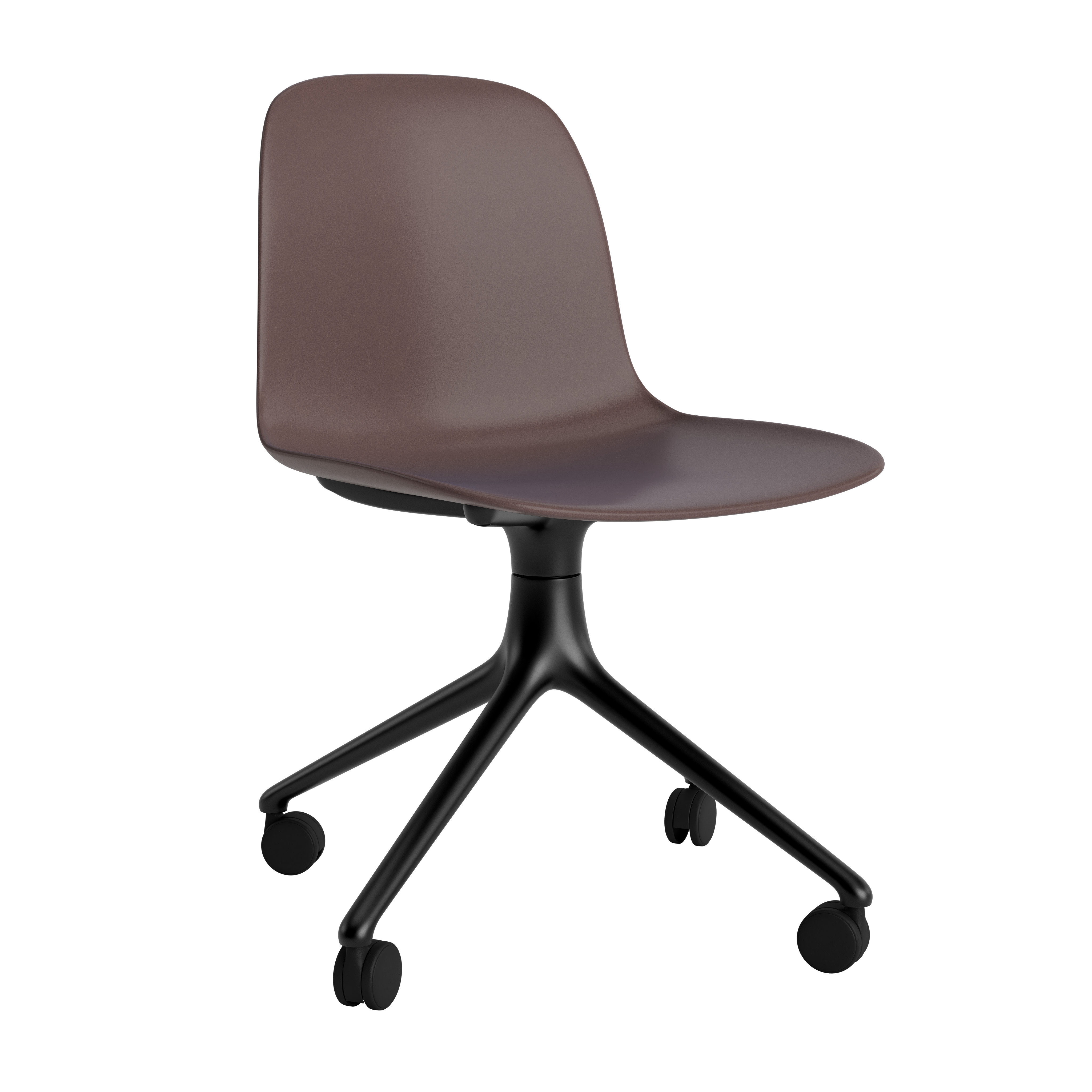 Normann Copenhagen Form 4W Swivel Chair - Black Alu