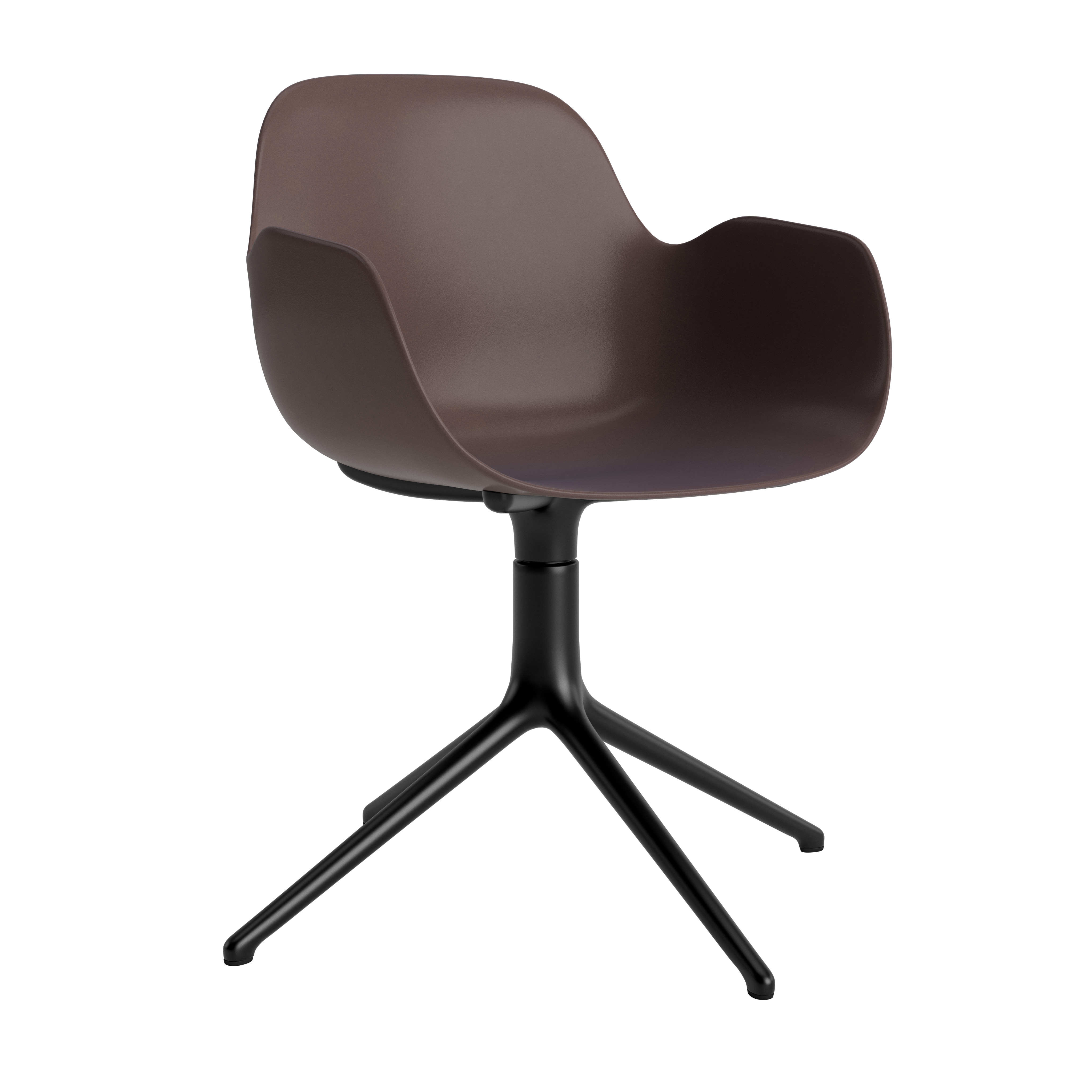 Normann Copenhagen Form 4L Swivel Armchair - Black Alu