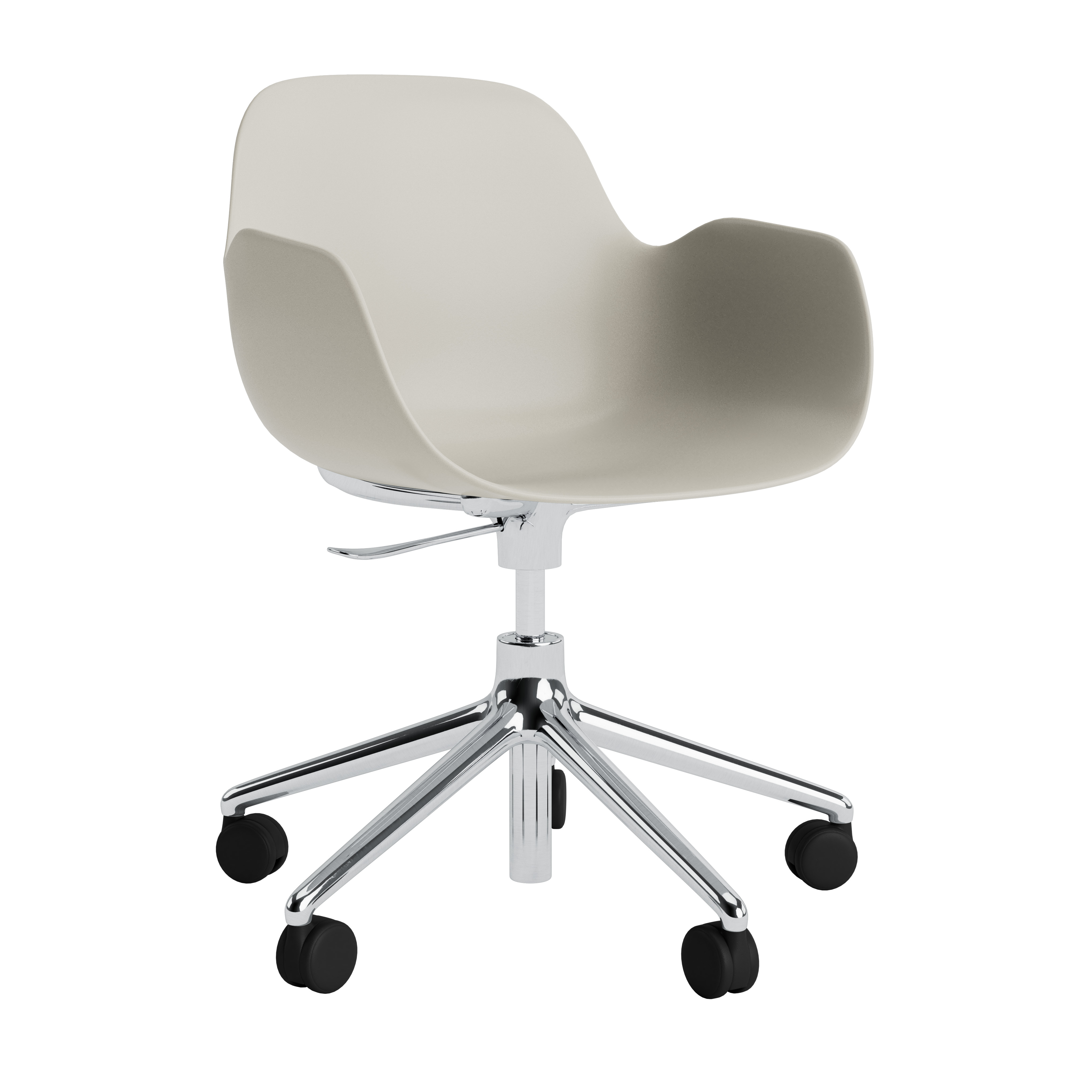 Normann Copenhagen Form 5W Gas Lift Swivel Armchair - Alu