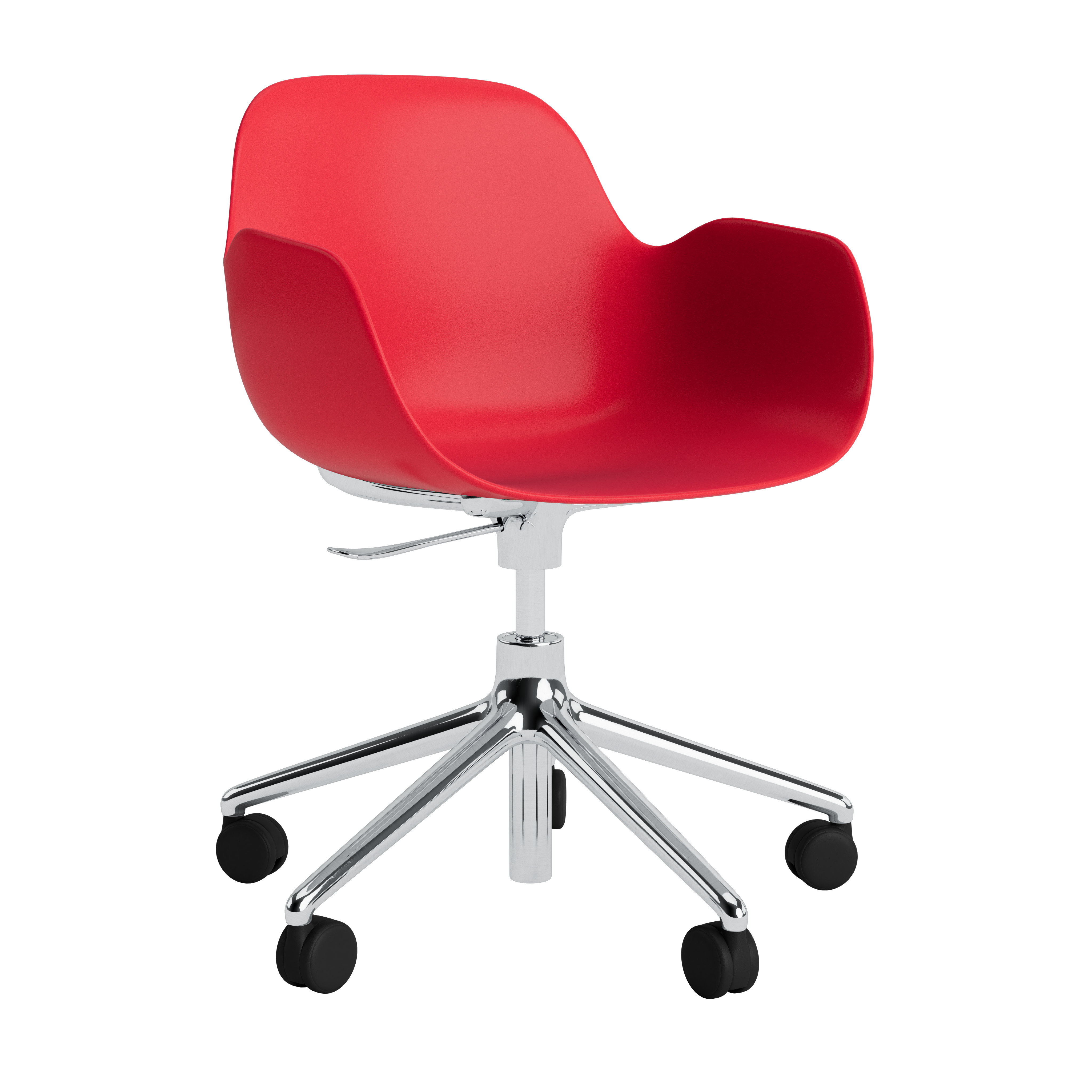 Normann Copenhagen Form 5W Gas Lift Swivel Armchair - Alu