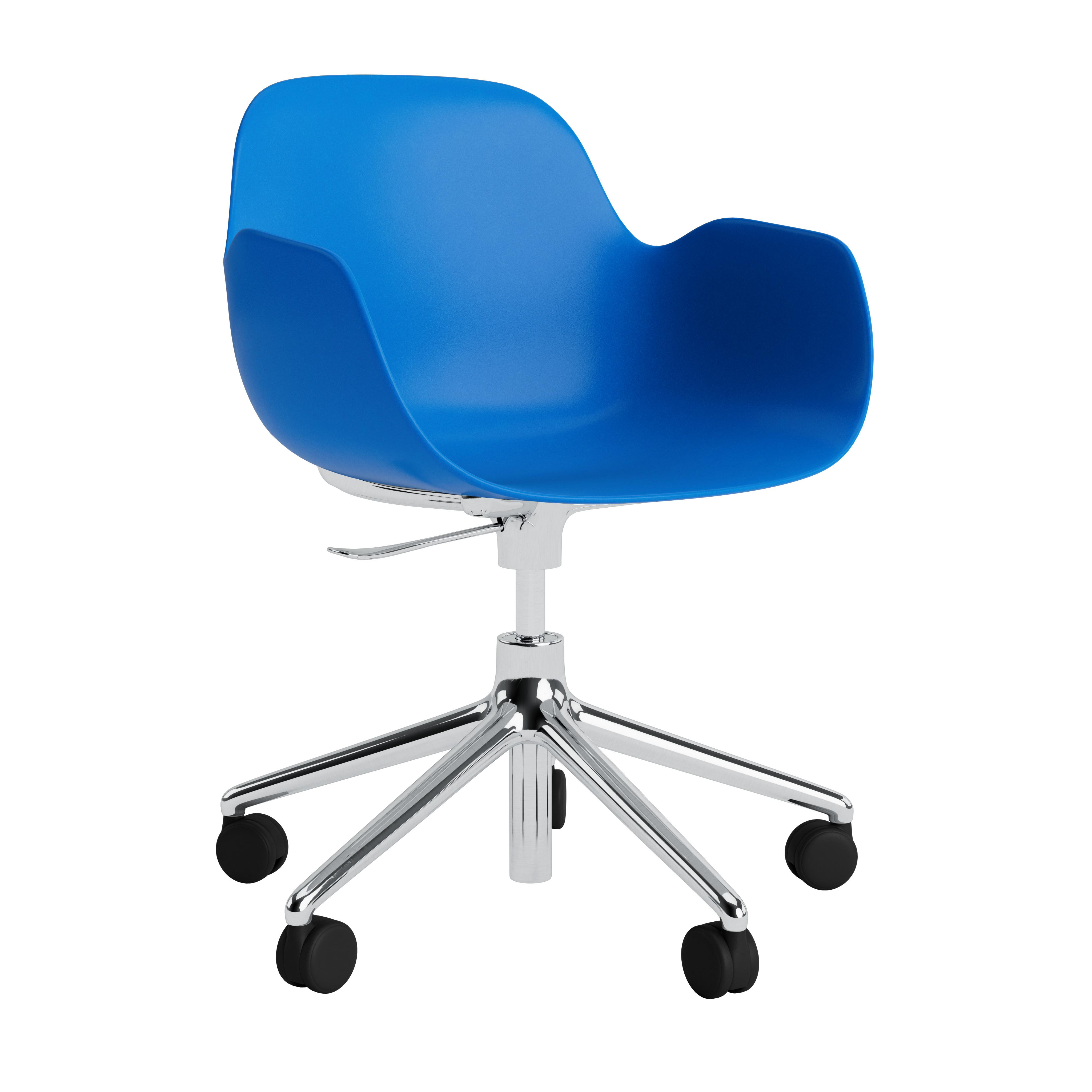 Normann Copenhagen Form 5W Gas Lift Swivel Armchair - Alu