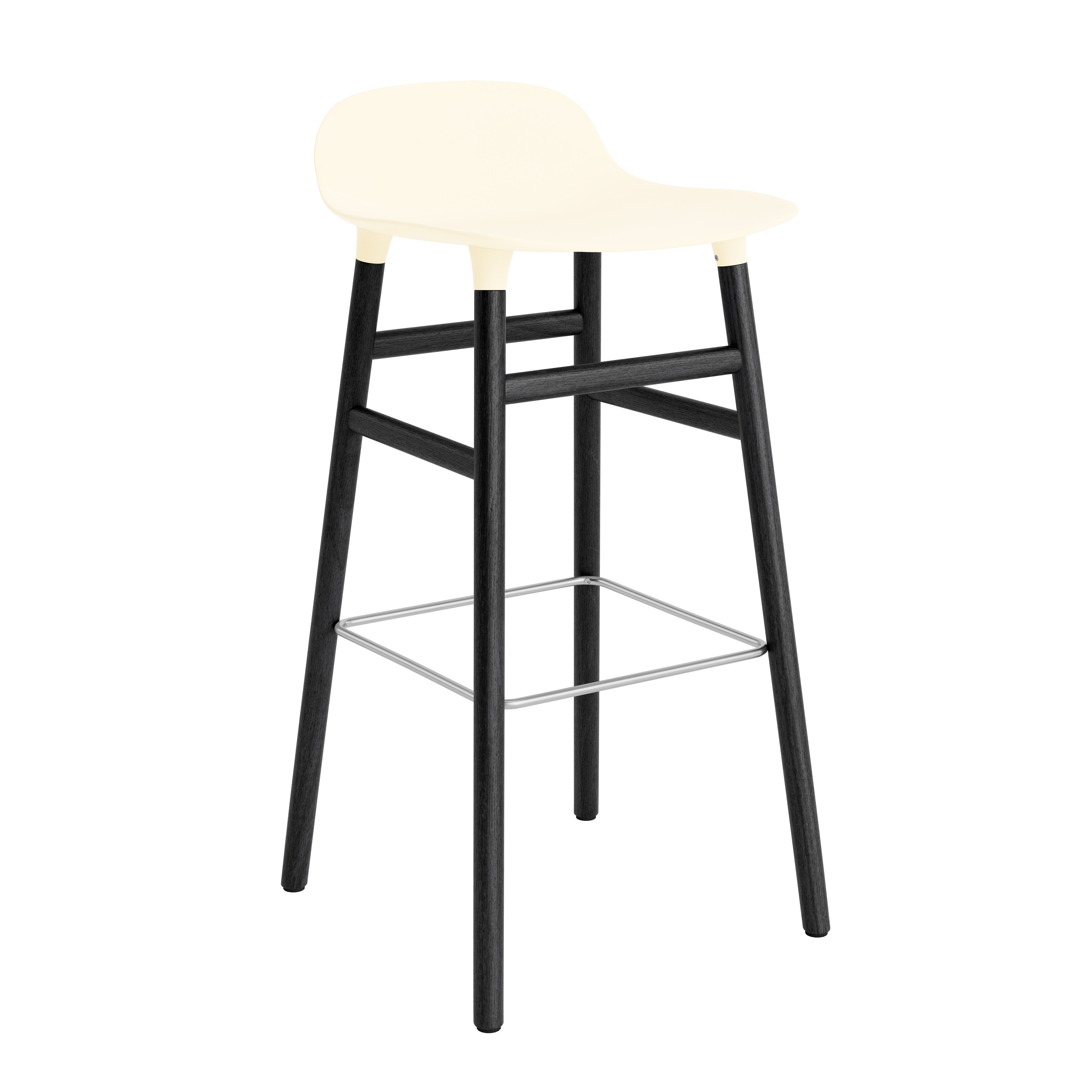 Normann Copenhagen Form 75cm Barstool - Black Oak