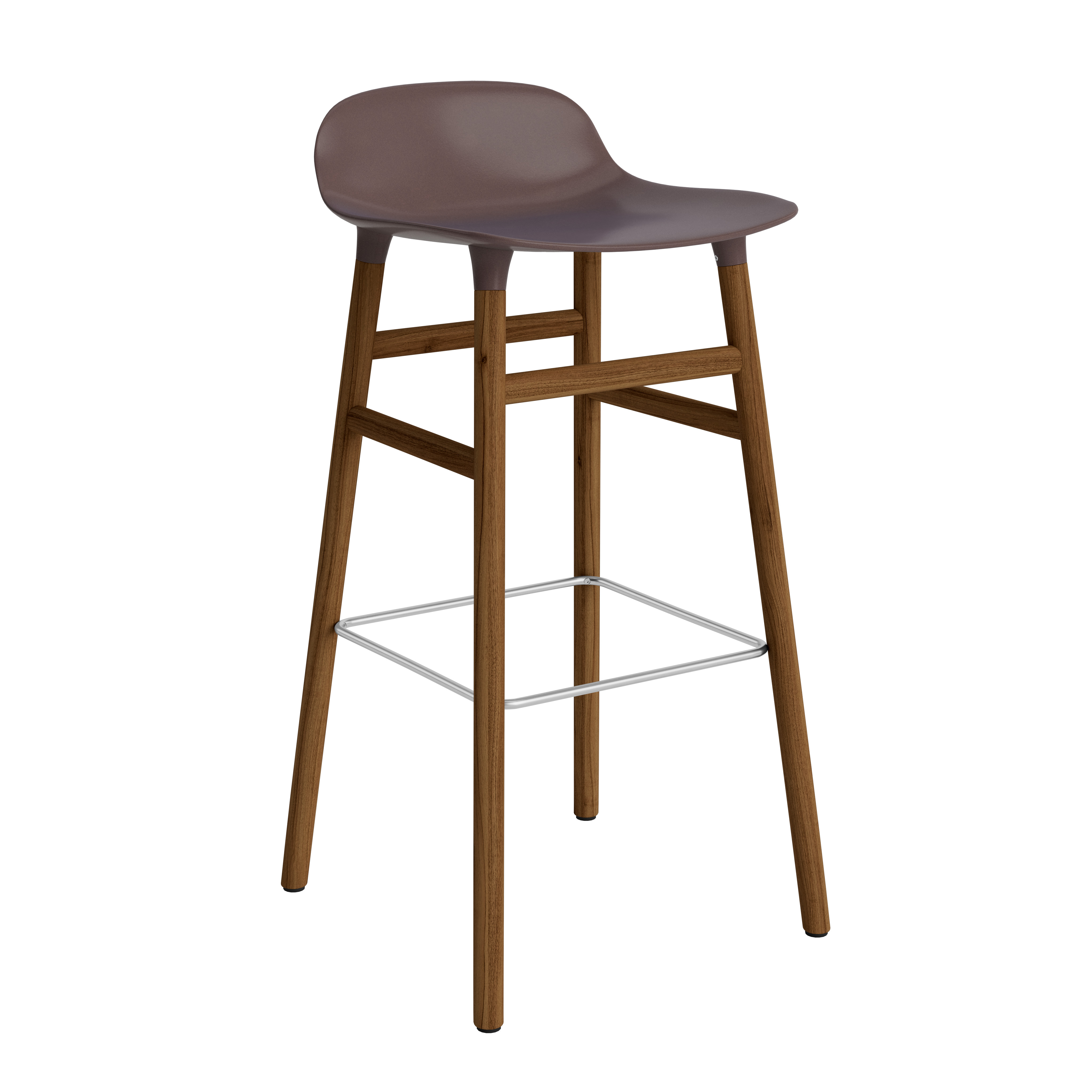 Normann Copenhagen Form 75cm Barstool - Walnut