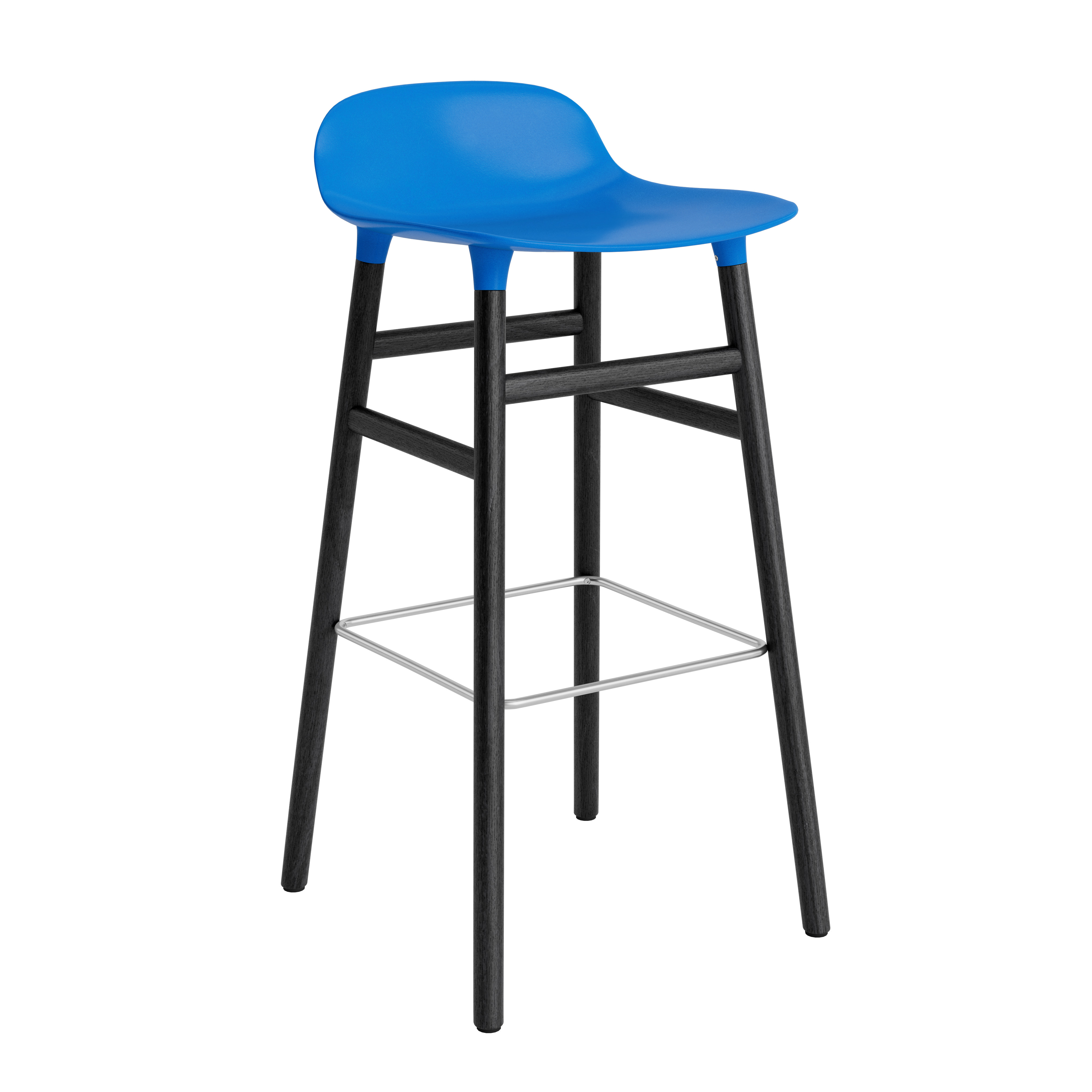 Normann Copenhagen Form 65cm Barstool - Black Oak