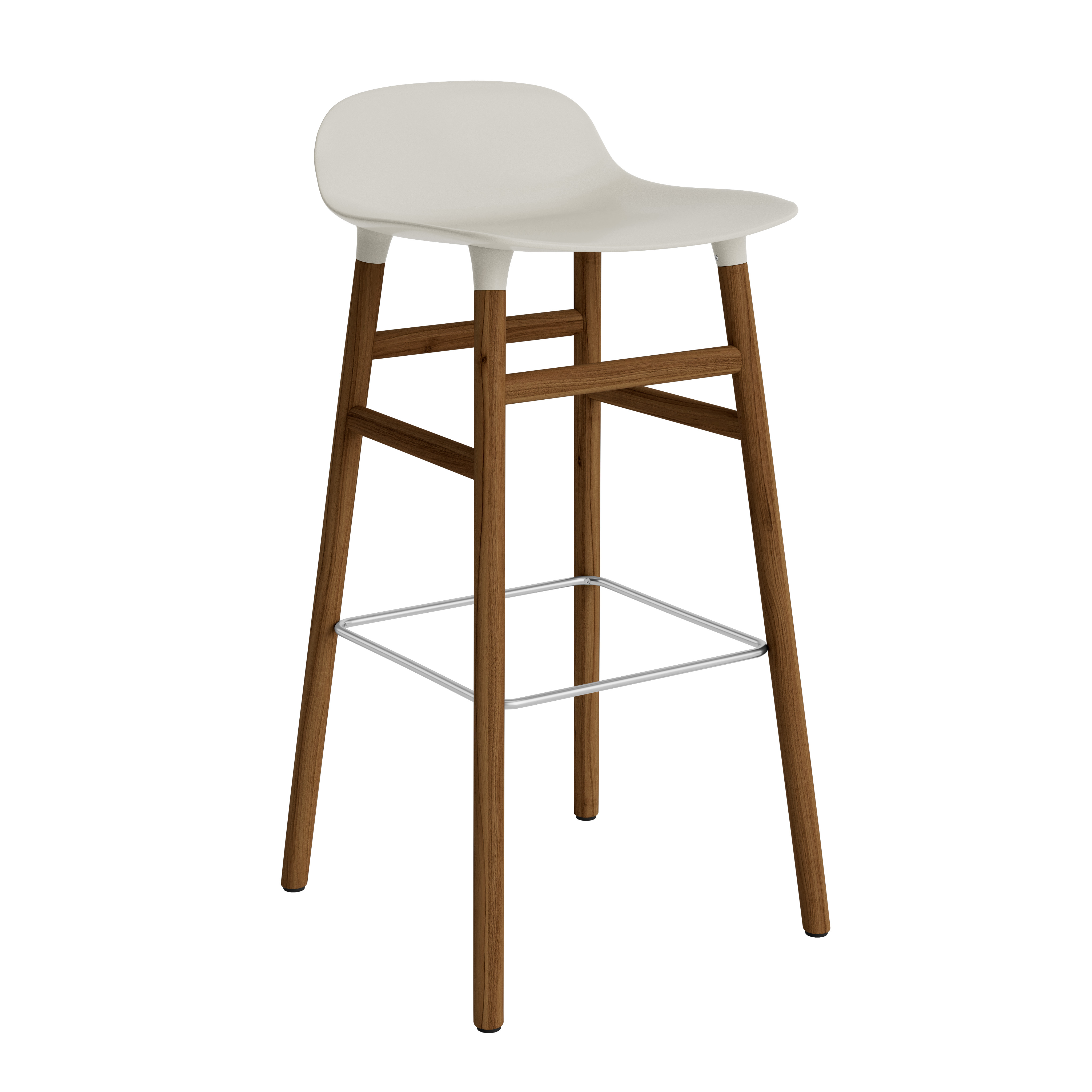 Normann Copenhagen Form 65cm Barstool - Walnut