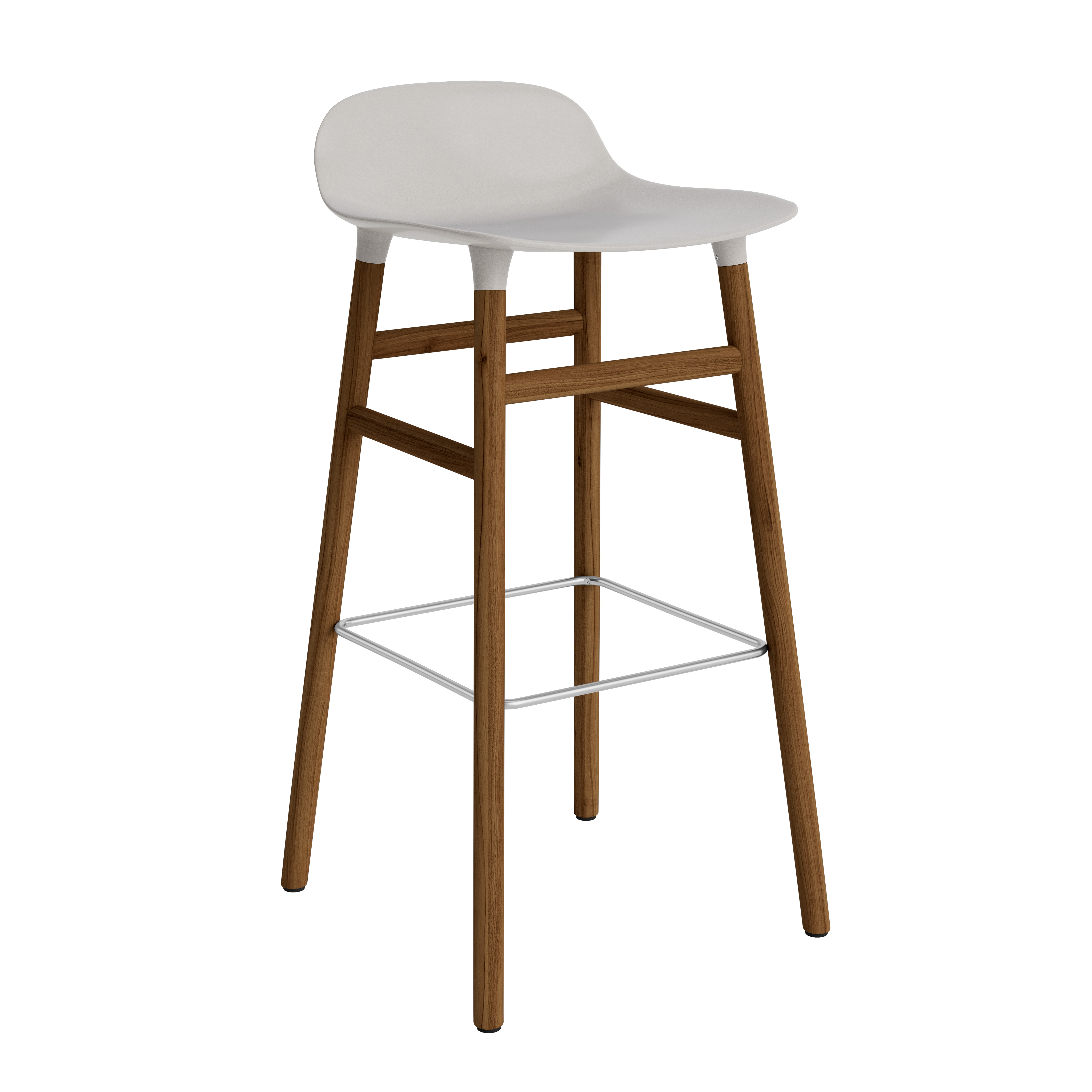 Normann Copenhagen Form 65cm Barstool - Walnut