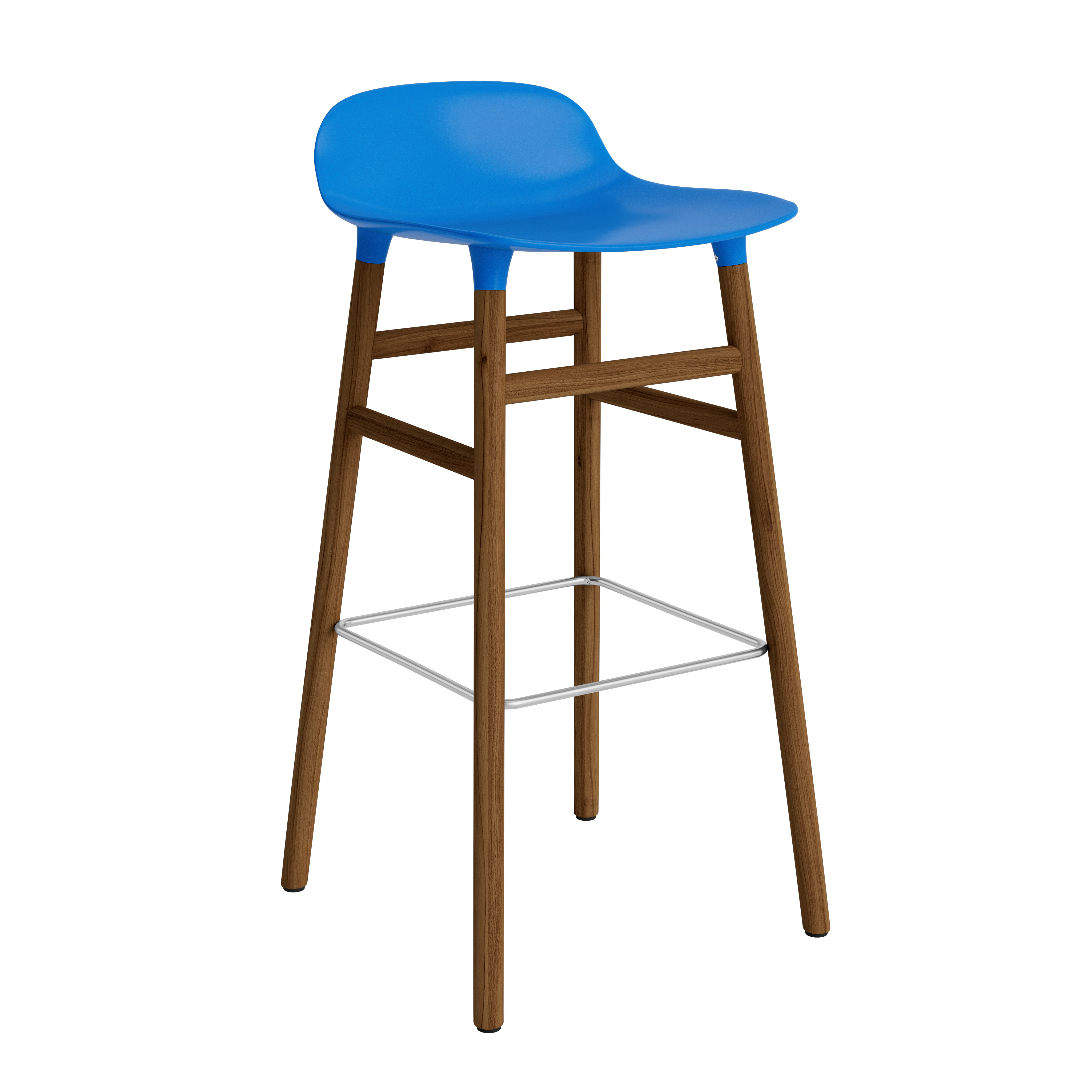 Normann Copenhagen Form 65cm Barstool - Walnut