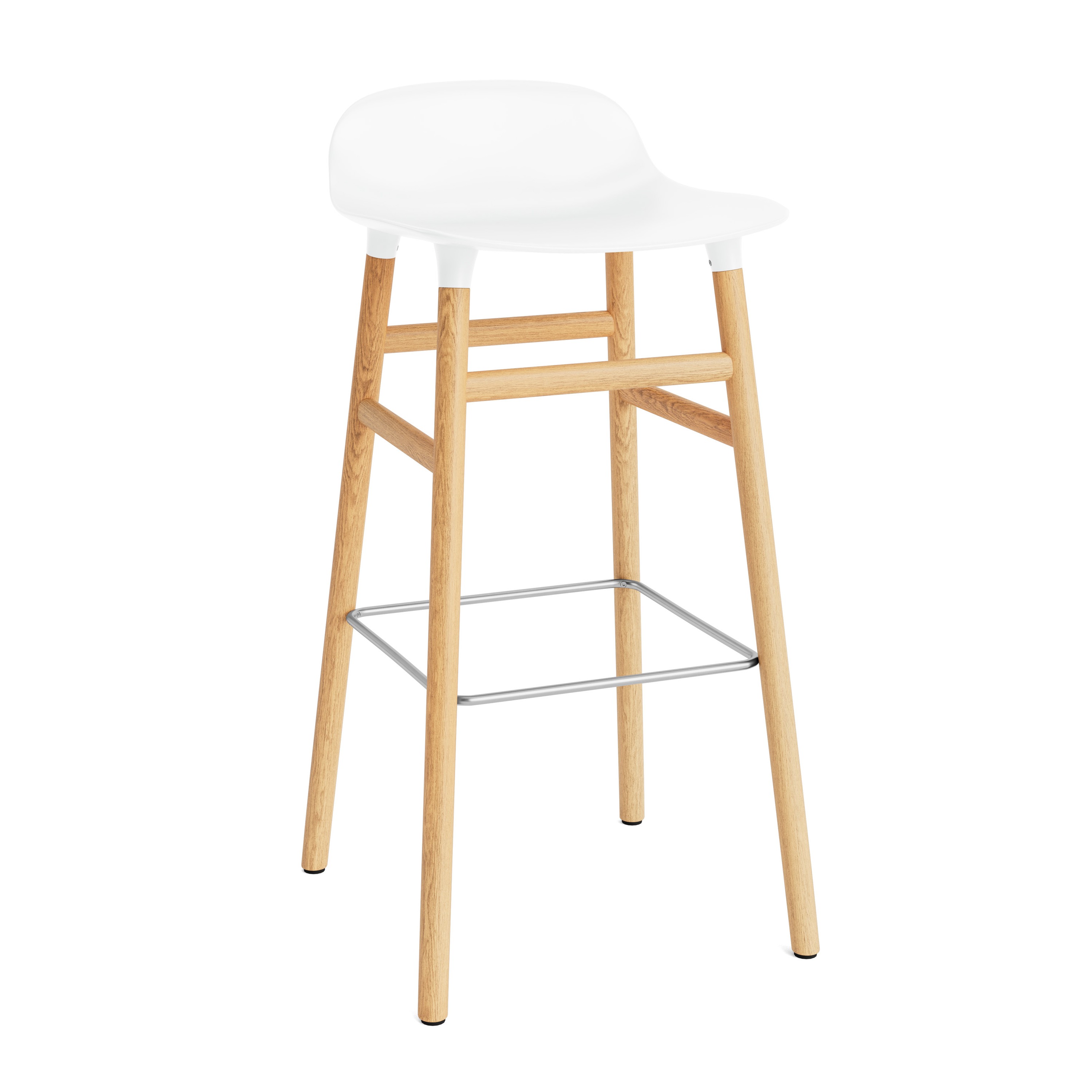 Normann Copenhagen Form 65cm Upholstered Barstool - Oak
