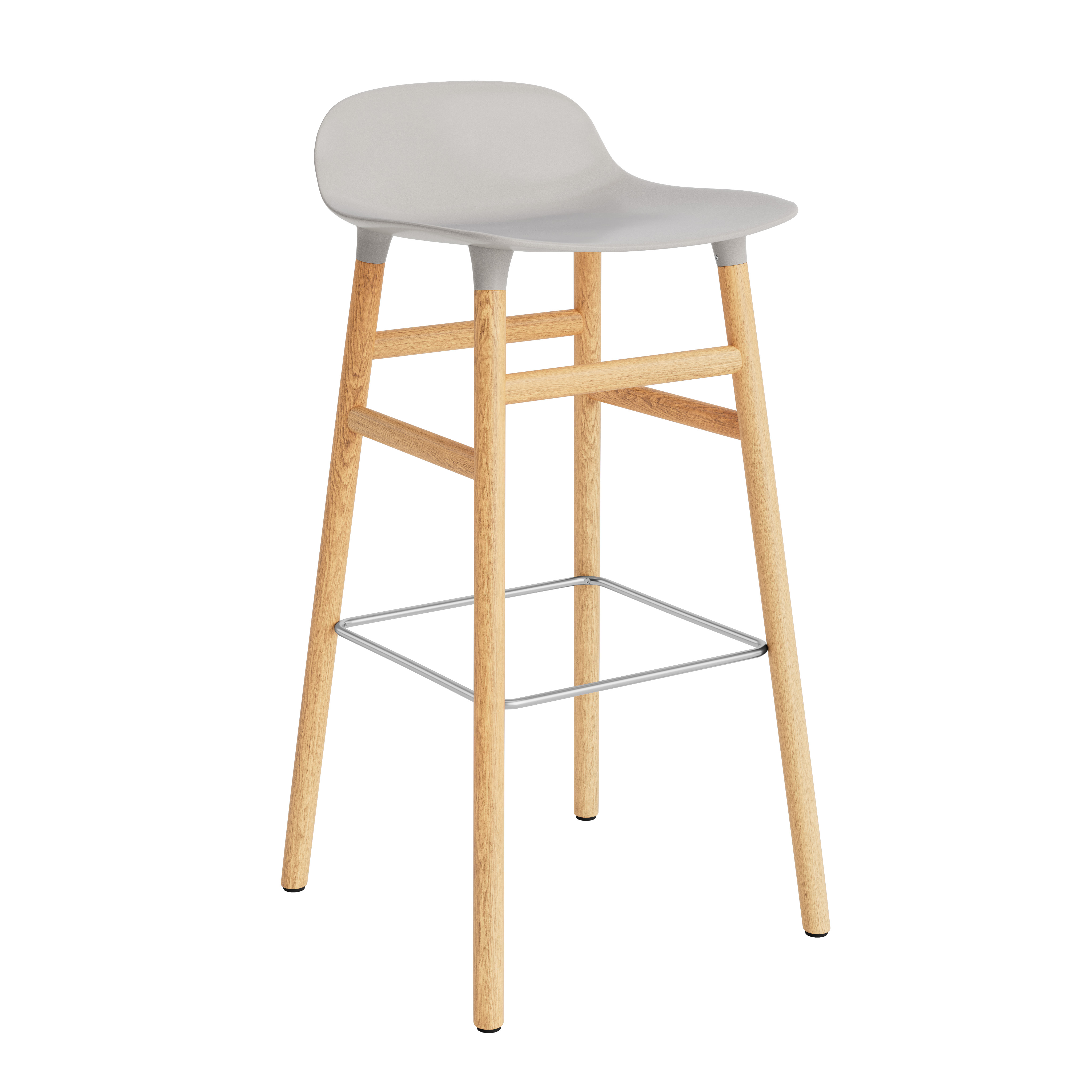 Normann Copenhagen Form 65cm Upholstered Barstool - Oak