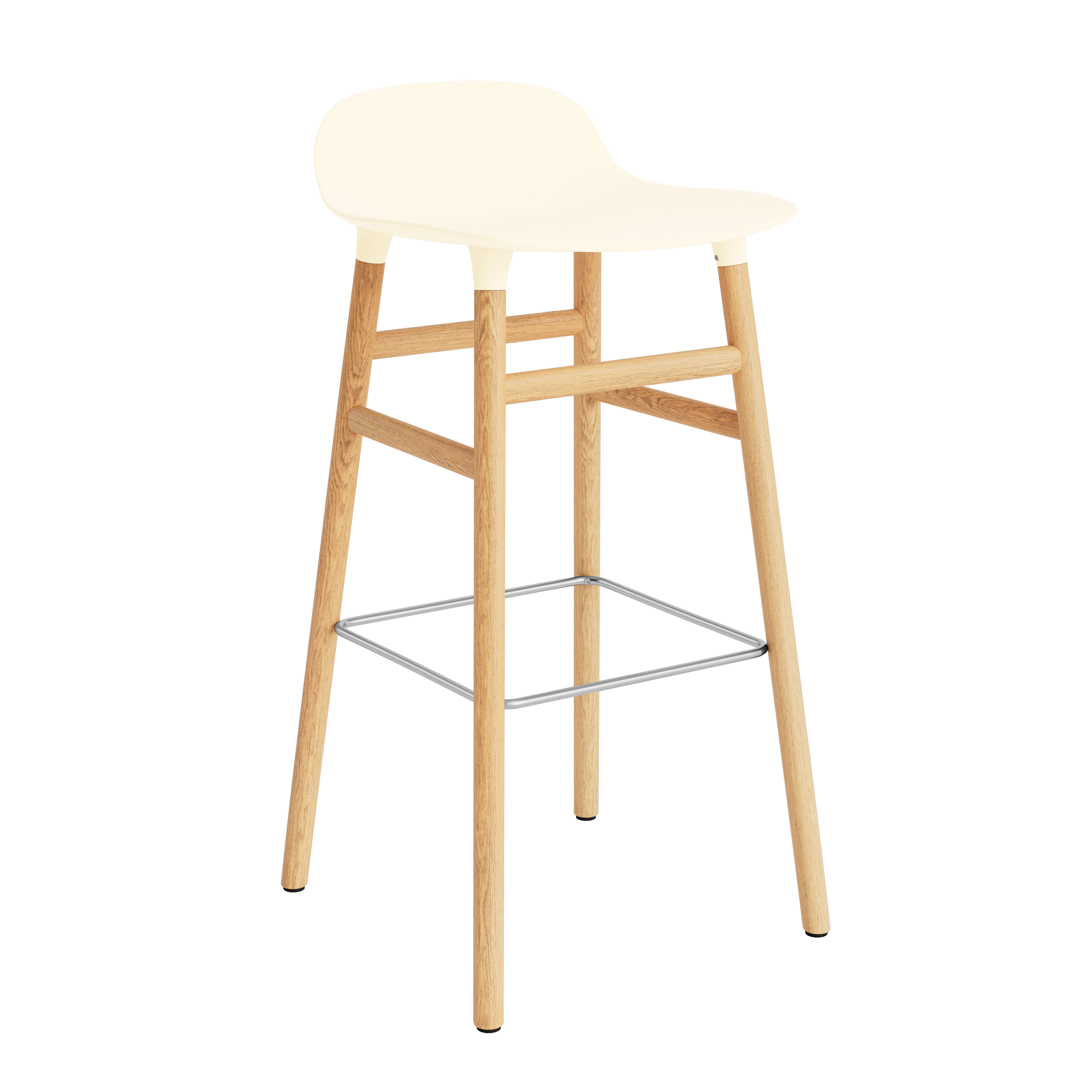 Normann Copenhagen Form 65cm Upholstered Barstool - Oak
