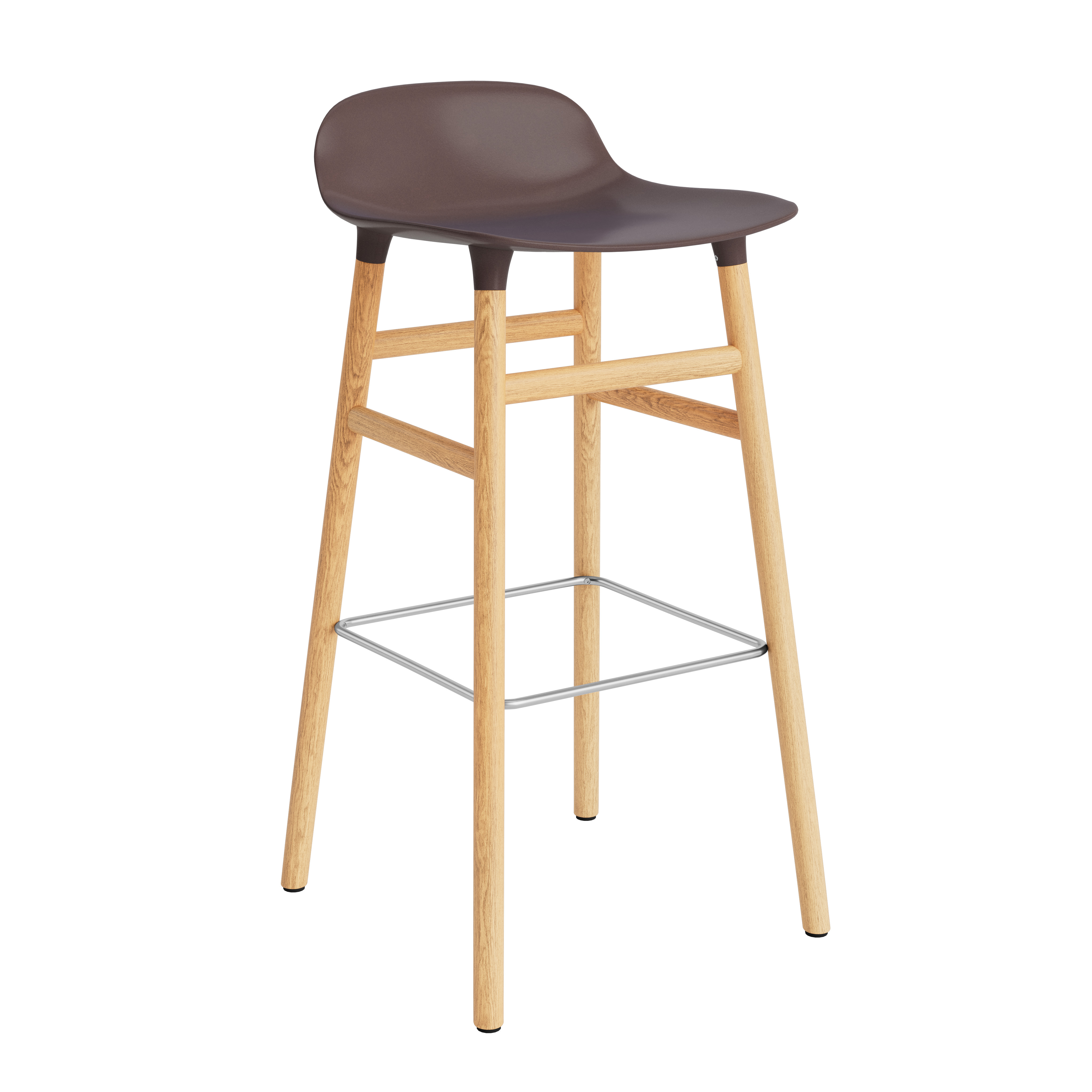 Normann Copenhagen Form 65cm Upholstered Barstool - Oak