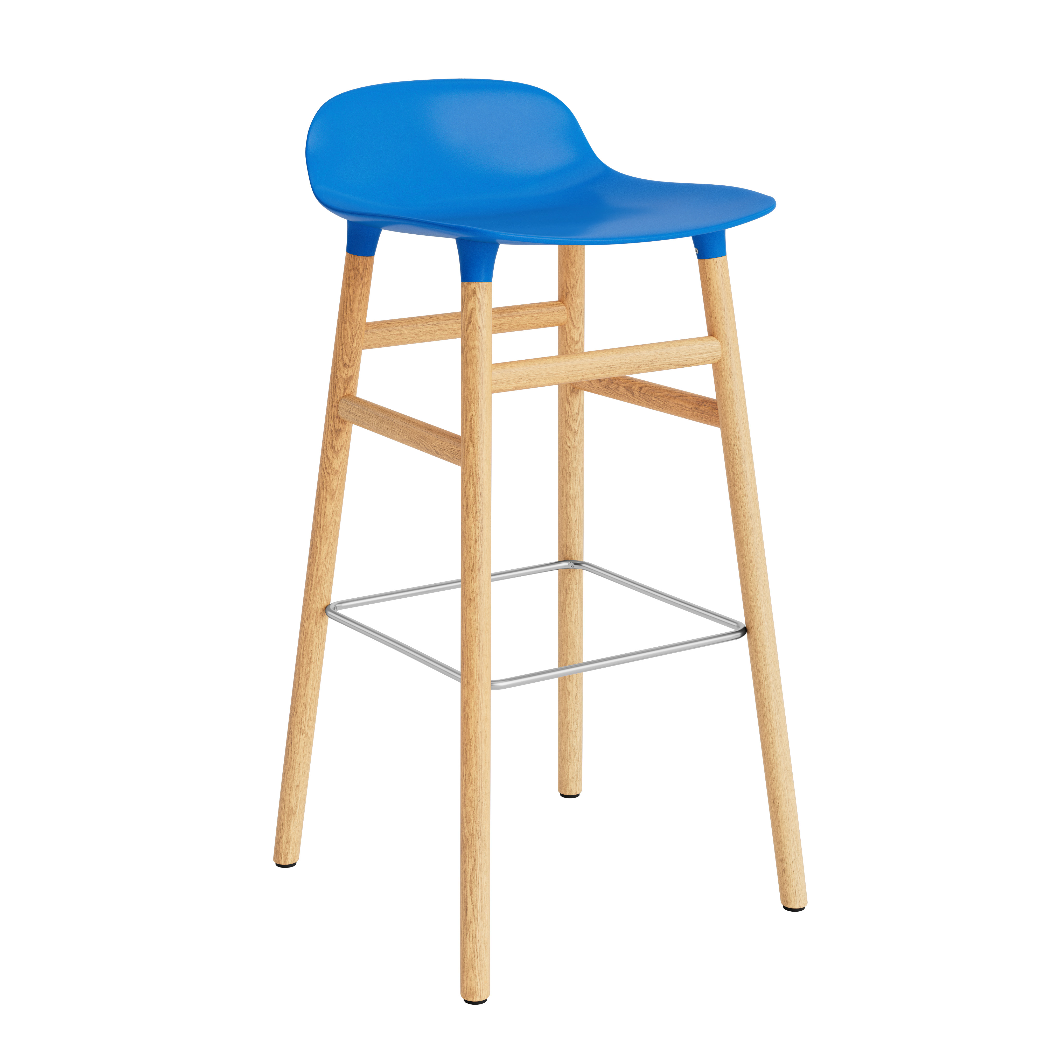 Normann Copenhagen Form 65cm Upholstered Barstool - Oak