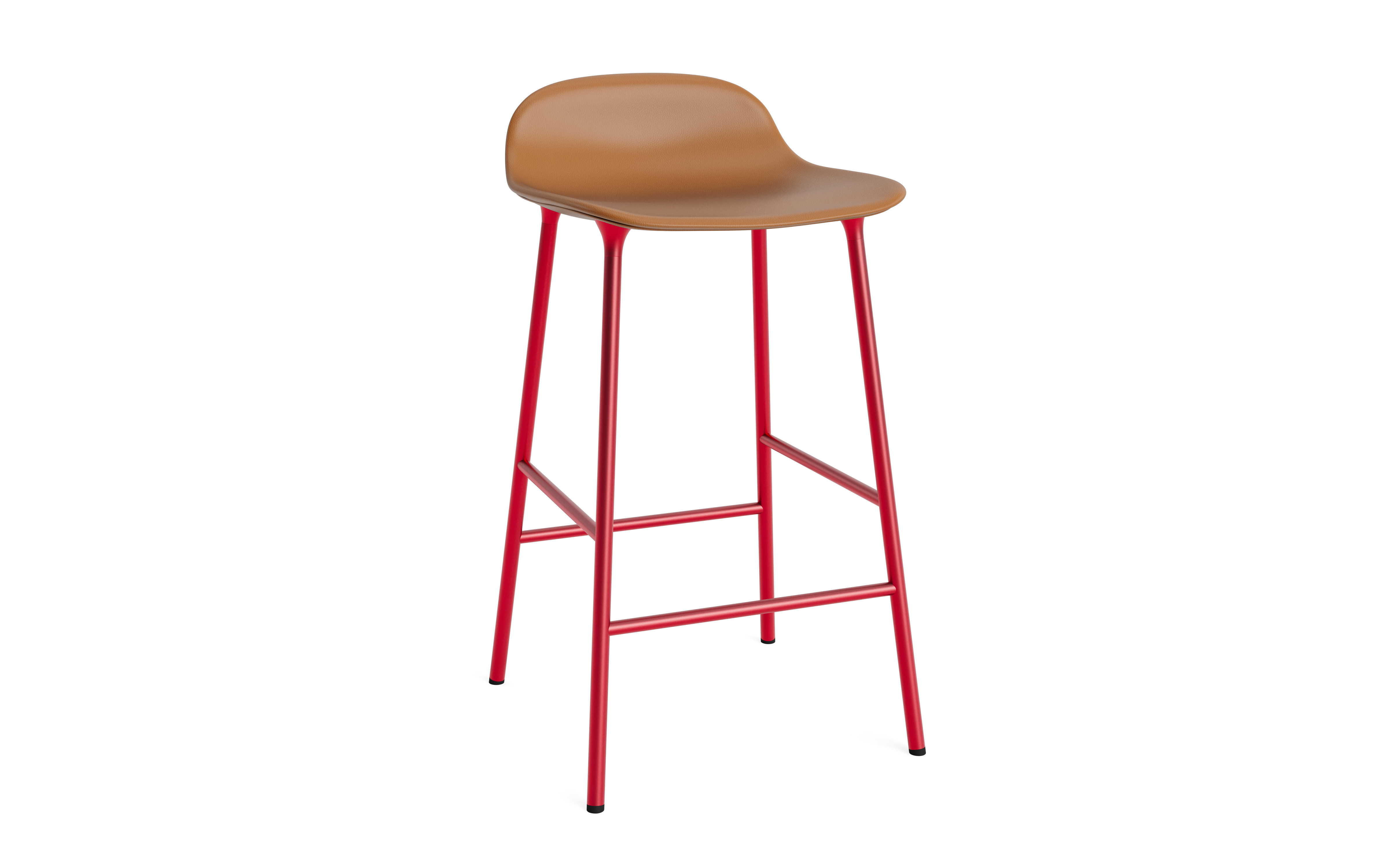 Normann Copenhagen Form 65cm Upholstered Barstool - Steel