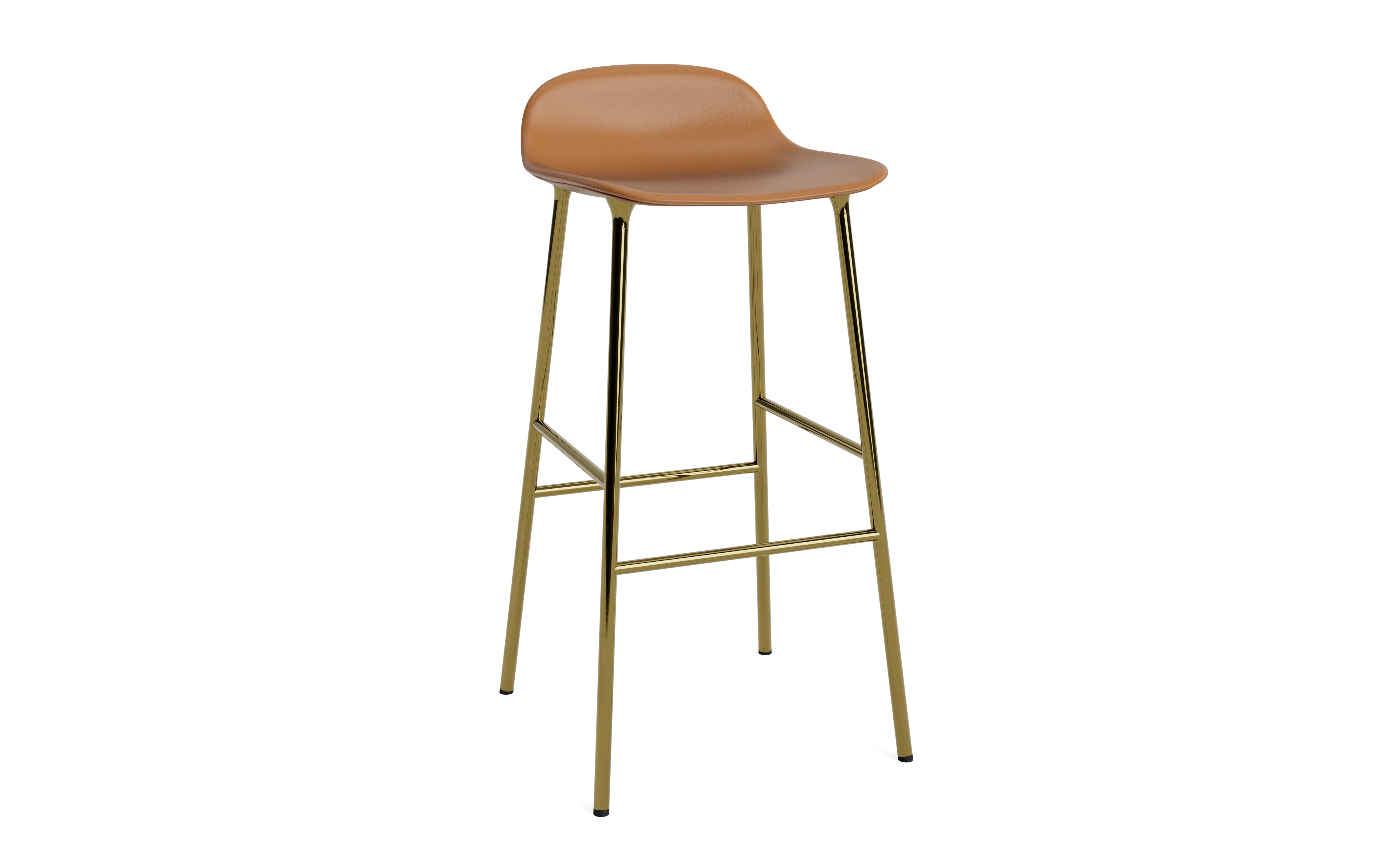 Normann Copenhagen Form 75cm Upholstered Barstool - Steel