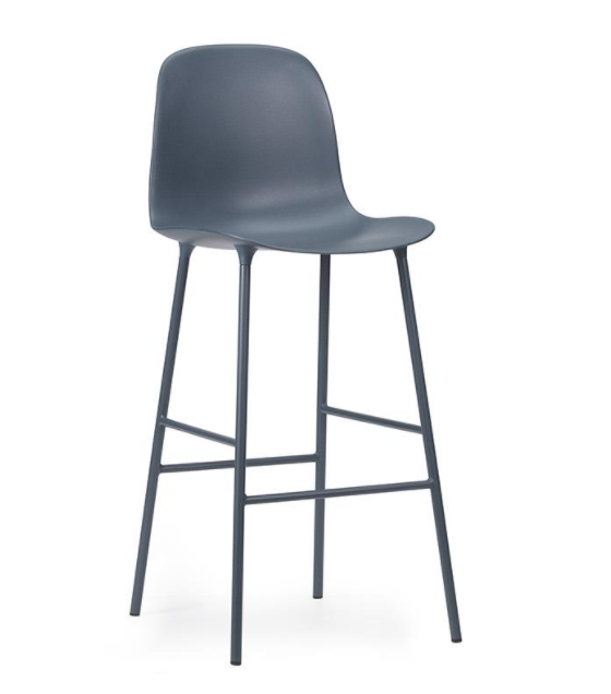 Normann Copenhagen Form 75cm Bar Chair - Steel
