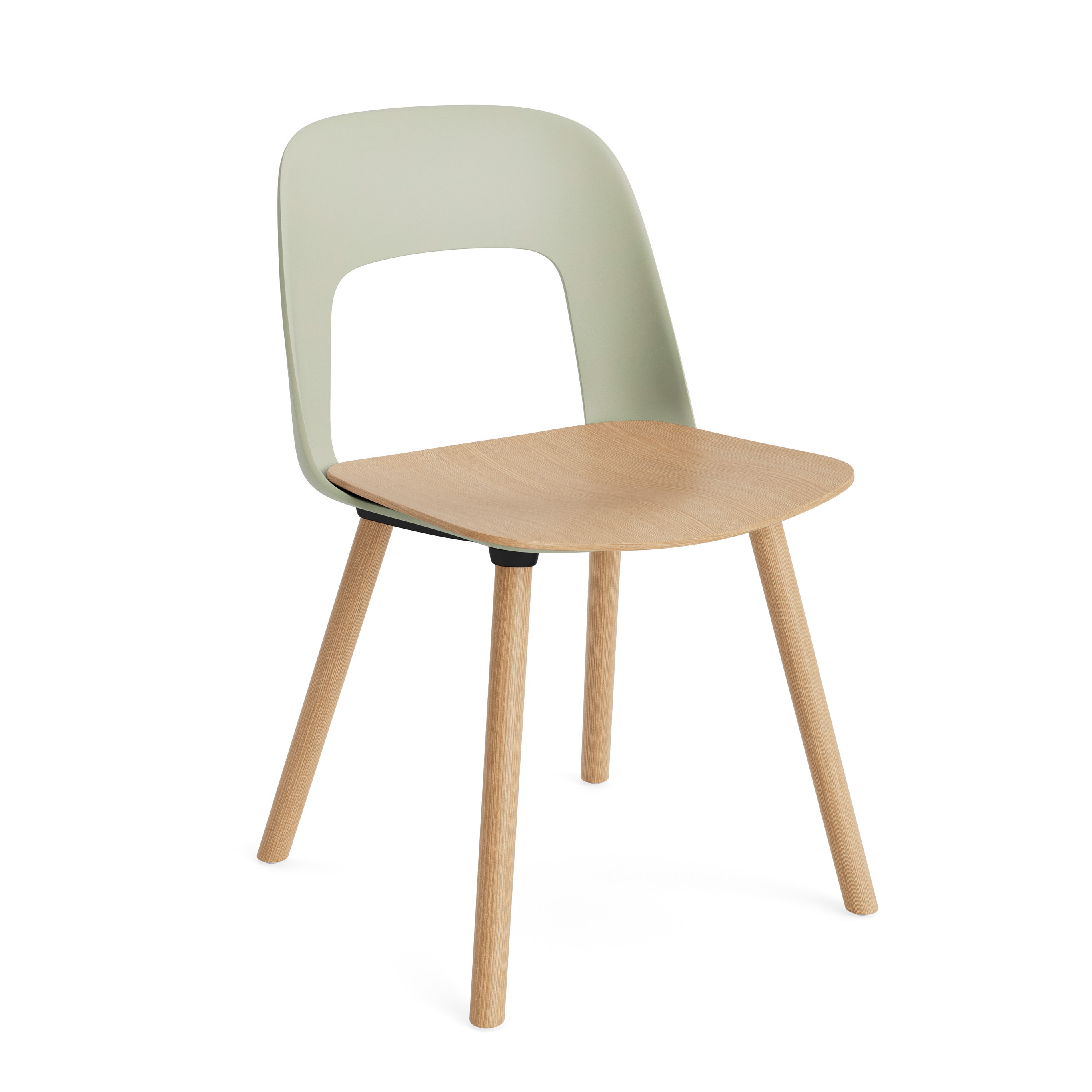 HAY Layout Chair 122 - Oak Veneer Seat and Legs
