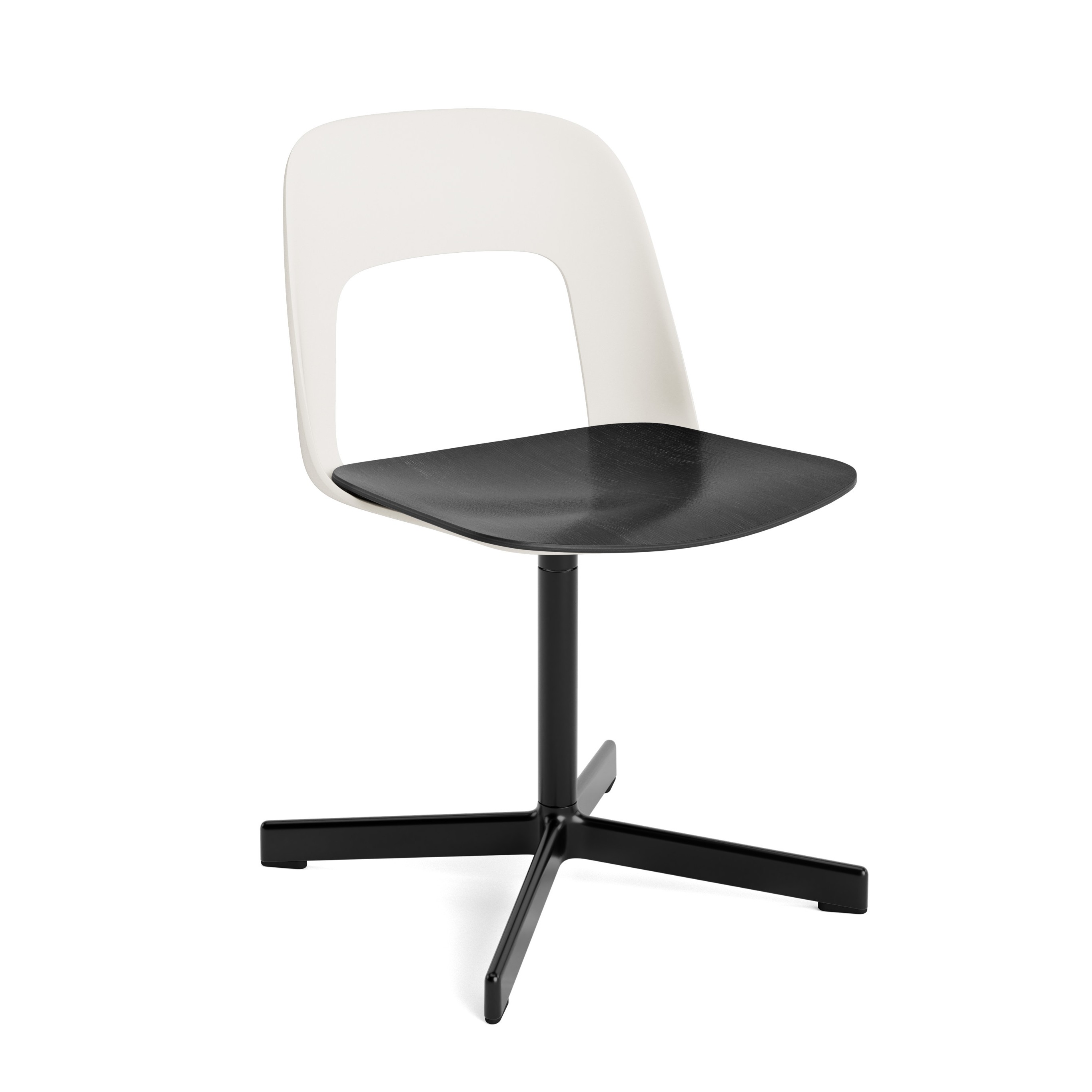 HAY Layout Armchair 132 - Black Oak Veneer Seat