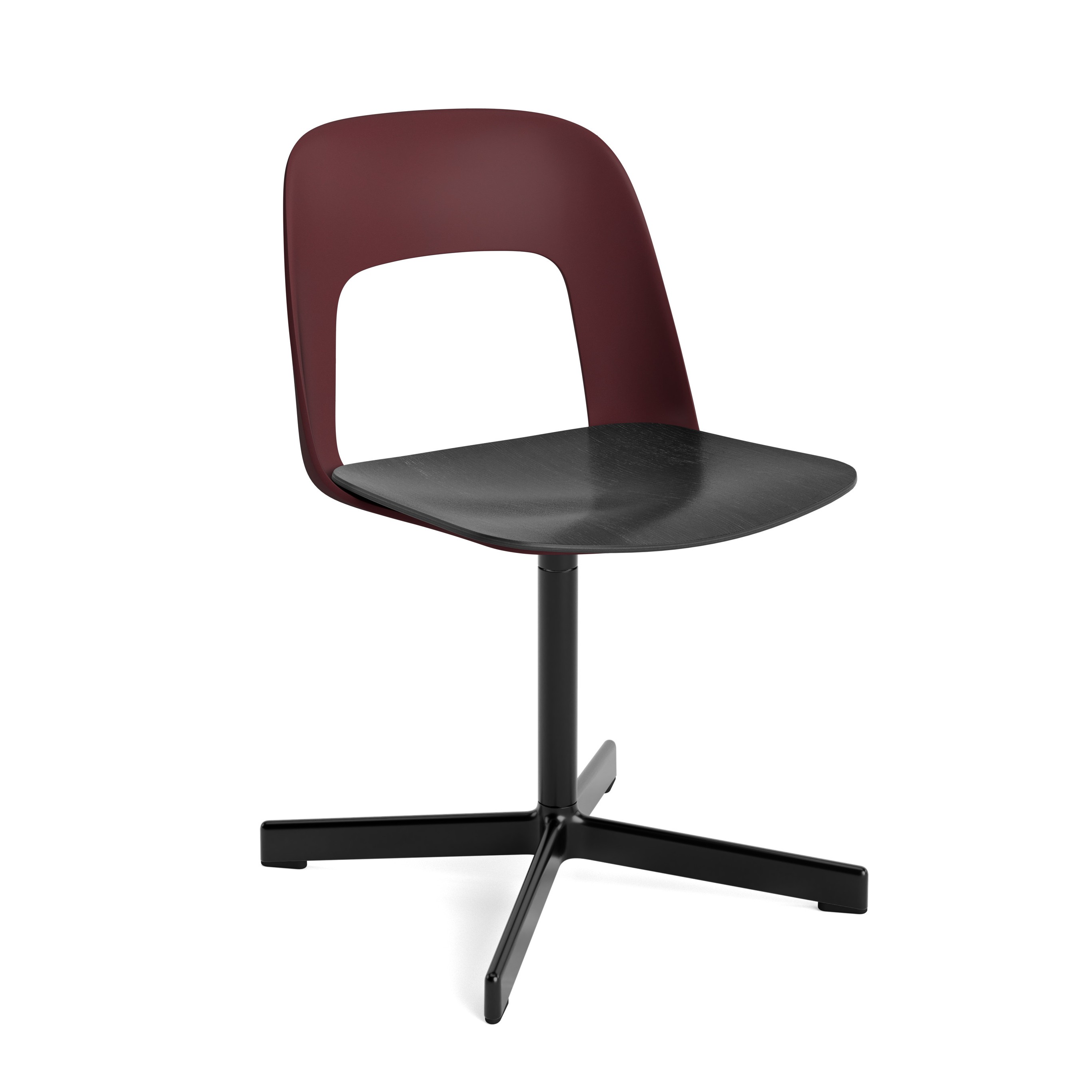 HAY Layout Armchair 132 - Black Oak Veneer Seat