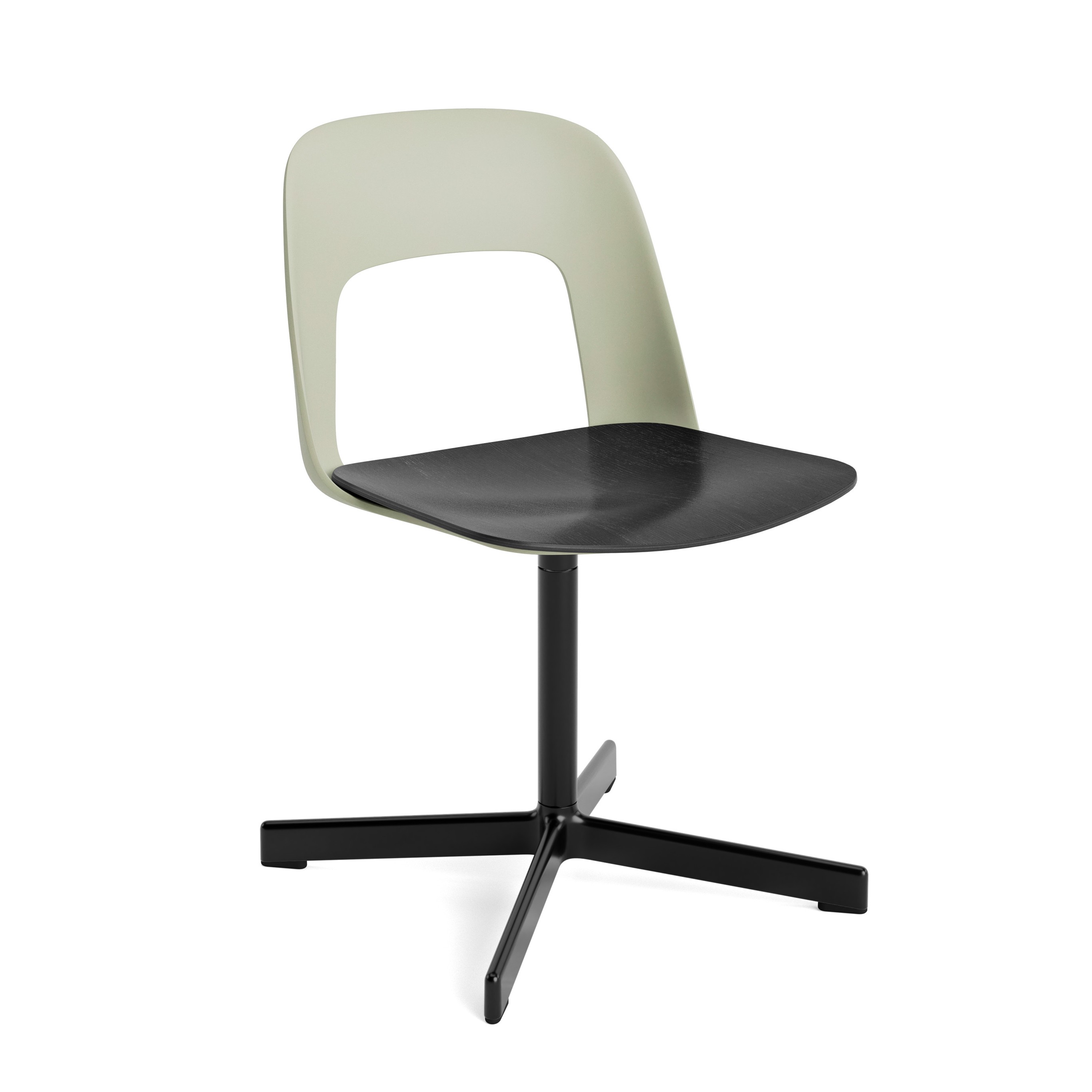 HAY Layout Armchair 132 - Black Oak Veneer Seat