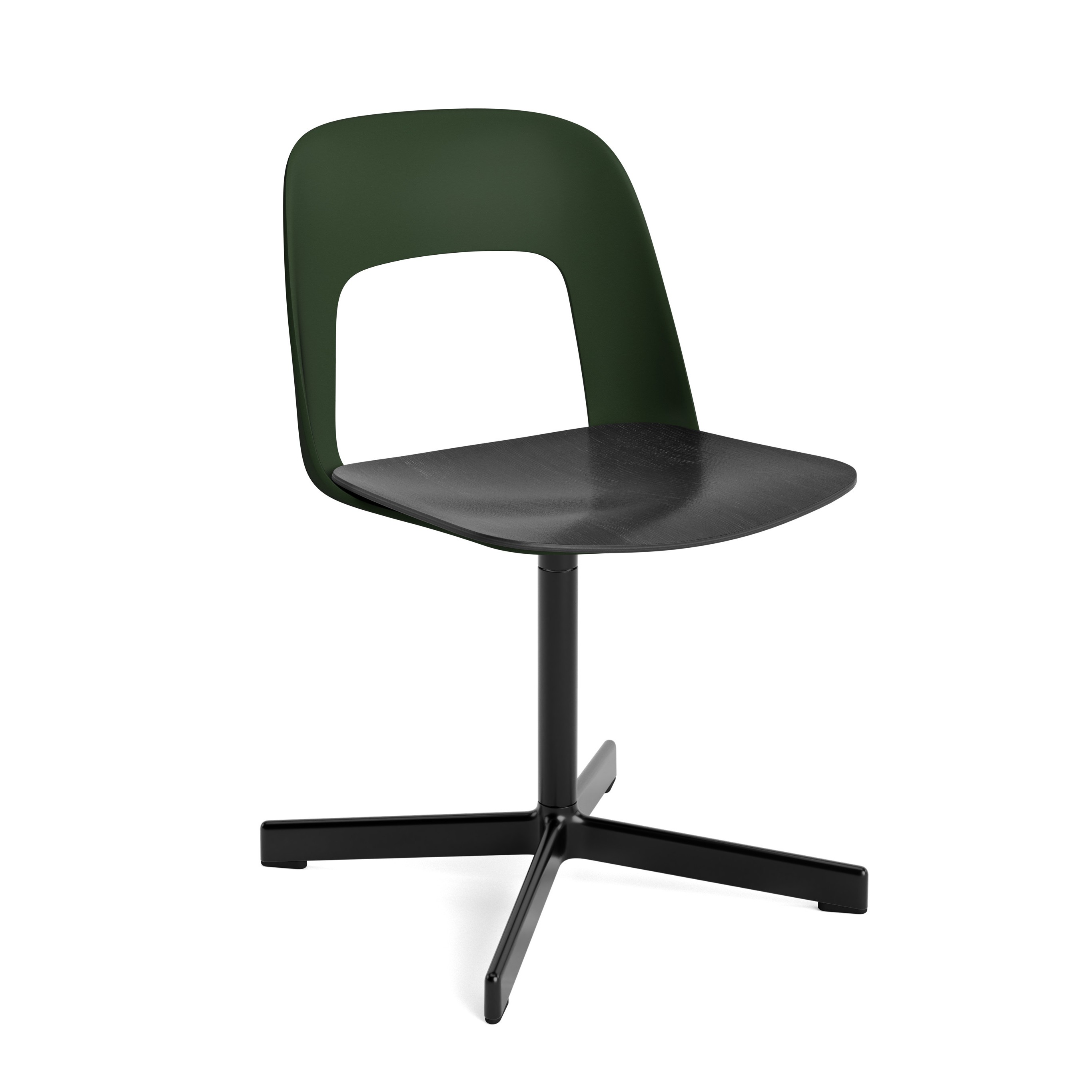 HAY Layout Armchair 132 - Black Oak Veneer Seat