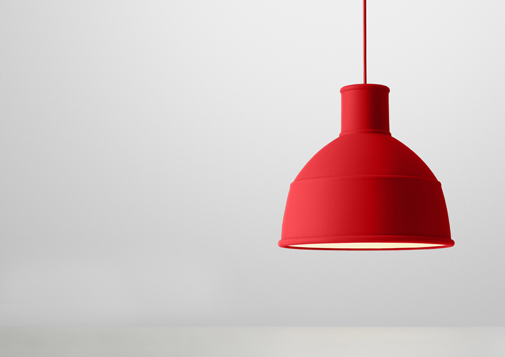 Muuto Unfold Pendant Red