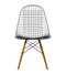 Vitra Eames Wire Chair DKW - Golden Maple Base - Front View