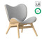 Umage A Conversation Piece Armchair Low Sterling and Oak One Tree Planted