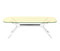 Kartell Blast Coffee Table - Rectangular Yellow Top Chrome Leg