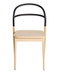 Petite Friture Dojo Chair, Front View - Solid Beech, Black