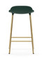 Normann Copenhagen Form Barstool - Brass - Green Shell