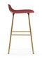 Normann Copenhagen Form Barstool - Brass - Red Shell