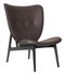 Norr11 Elephant Chair Black Base Dunes (Vintage) Leather Dark Brown