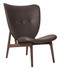 Norr11 Elephant Chair Dark Stained Base Dunes (Vintage) Leather Dark Brown