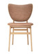 Norr11 Elephant Dining Chair Natural Frame Dunes (Vintage) Leather Camel - Front View