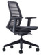 QUICK SHIP Koplus Tonique Task Chair - Black - Front Angle