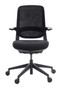 QUICK SHIP Techo Flight Task Chair - Black - Front