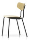 Vitra Moca Chair Natural Oak / Powder-Coated Base - Front Angle View