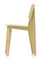 vitra chaise tout bois chair by jean prouve - natural oak - side view