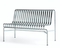 HAY Palissade Dining Bench Without Armrests - Hot Galvanised